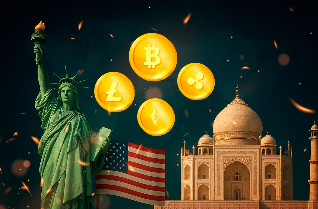 Индия и США лидируют по внедрению криптовалют: отчет Chainalysis