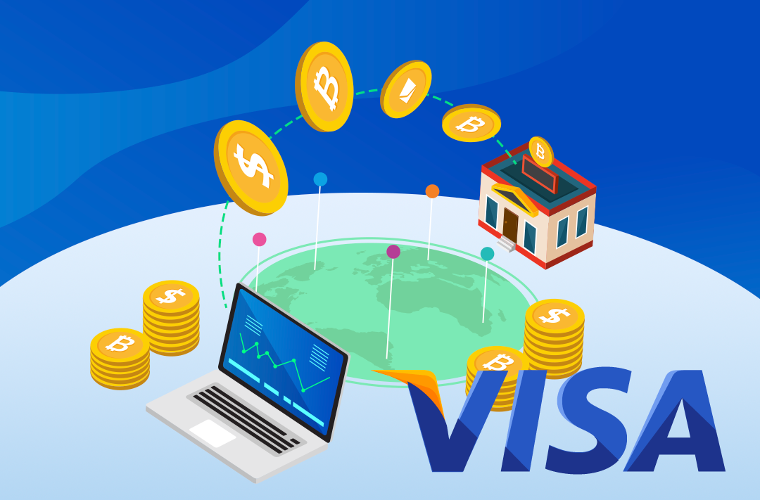 ​Visa: turnover of funds on cryptocurrency cards reached $2,5 billion at the beginning of the year