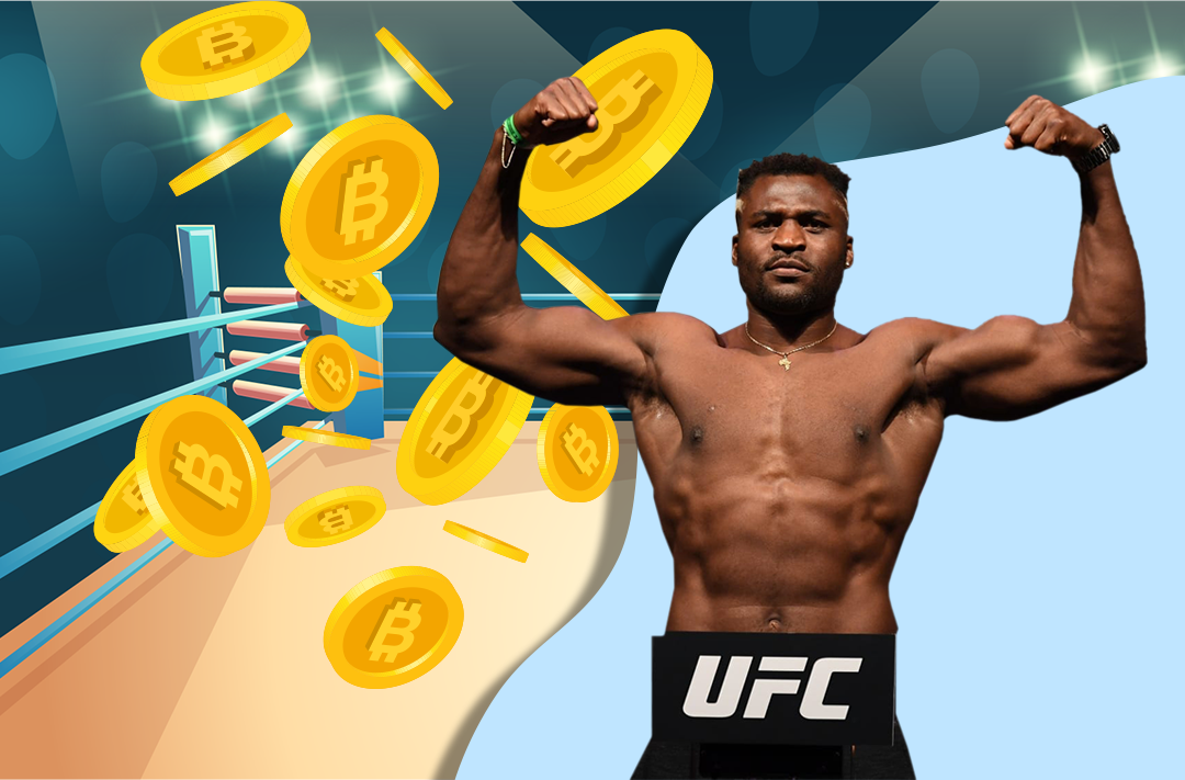 ​UFC champion Francis Ngannou will receive half his fee in cryptocurrency