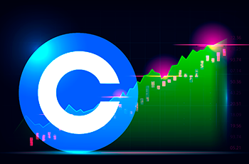Акции Coinbase выросли на 40% за месяц и обновили максимум