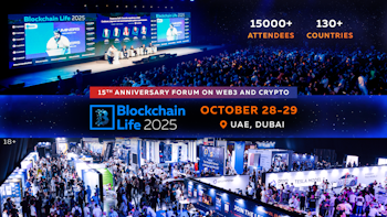 15-й Юбилейный Blockchain Life Состоится в Дубае 28-29 Октября – Беспрецедентный Масштаб