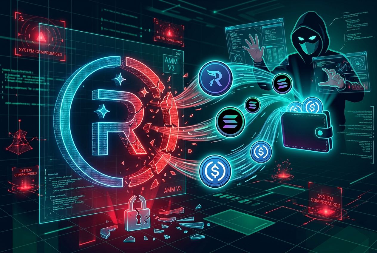 Хакер вывел $1,34 млн из старых пулов ликвидности Raydium